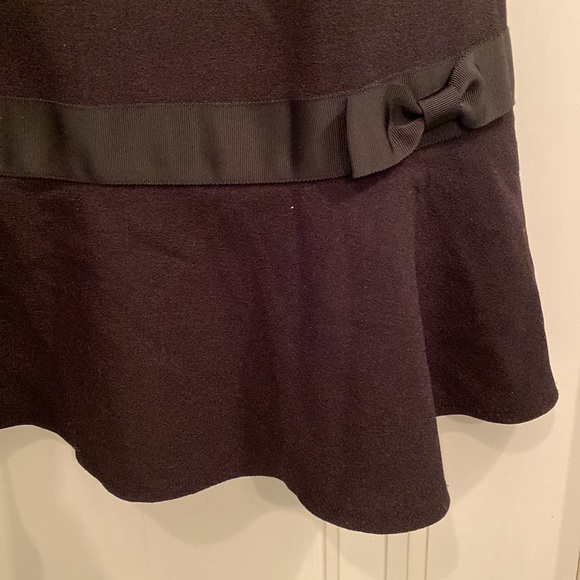 Karl Lagerfeld little black dress. Size 8. Fun flirty hem with a bow. - Picture 2 of 5